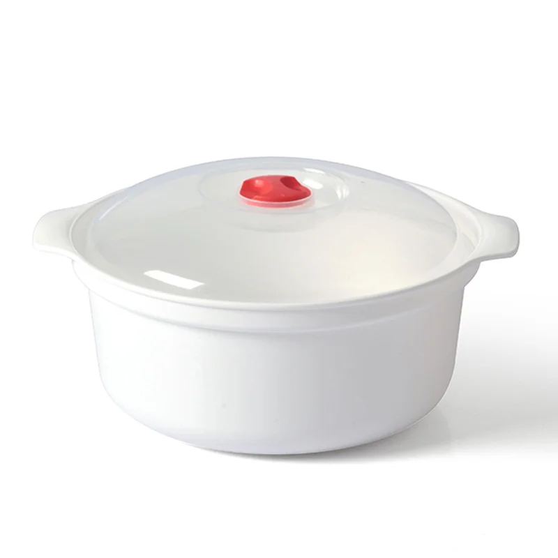 S/M/L Magnetron Speciale Doos Verwarmde Soep Pot Gestoomde Knoedel Rijst Gestoomde Broodjes Met Deksel Voedsel Koken Container Keuken Tool: Rood