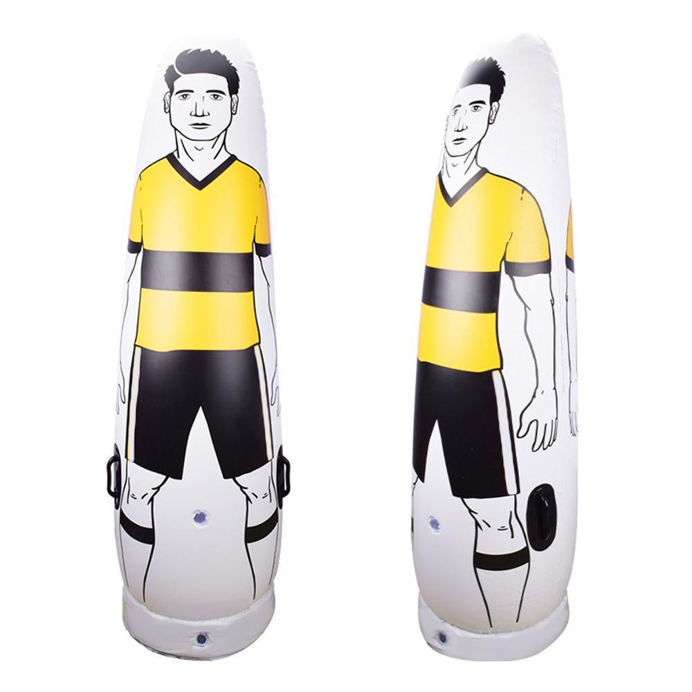 1.75m pvc voksen oppustelig fodbold træning mål keeper solo fodbold træner tumbler luft dummy værktøj oppustelig tumbler væg