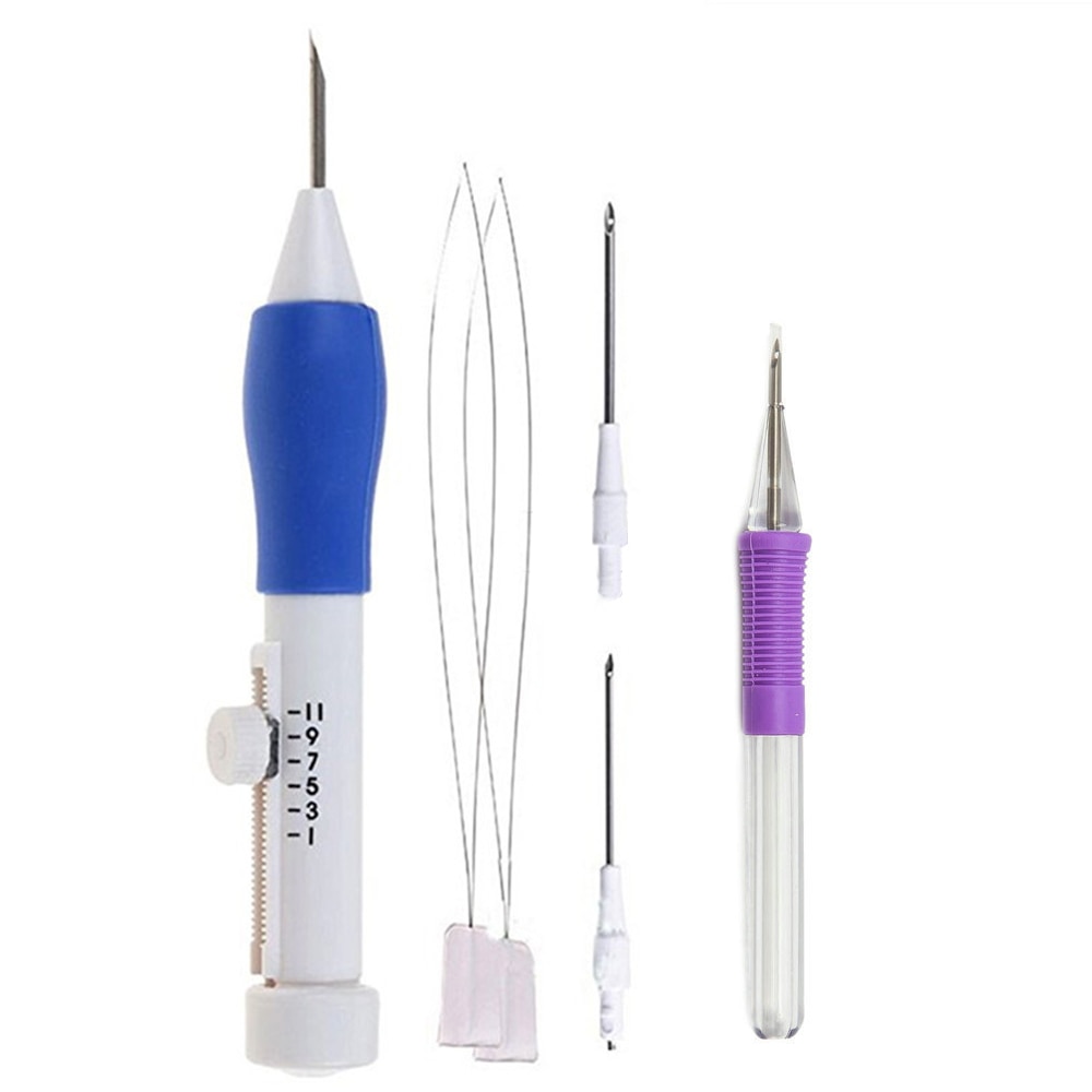 Magic Punch Needle Russian Embroidery Cross Stitch Tools Punch carpet Needle Tools ukrainian Knitting embroidery Needle Sewing