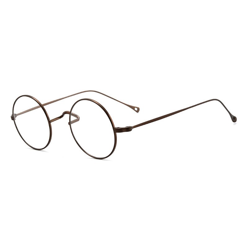 Gafas japonesas hechas a mano para hombre y mujer, lentes clásicas pequeñas y redondas de titanio, montura ultraligera, Retro, para miopía, nuevas