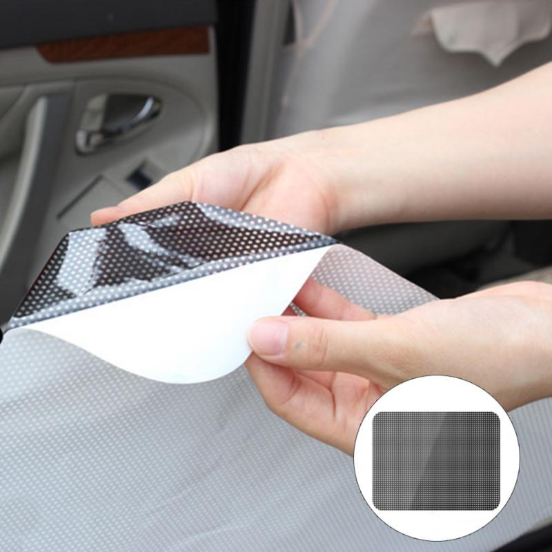 2pcs 42x38cm DIY Car Sun Shades Film Sun Protection Window Cover Black PVC Sunshade Side Window Shield with Small Holes