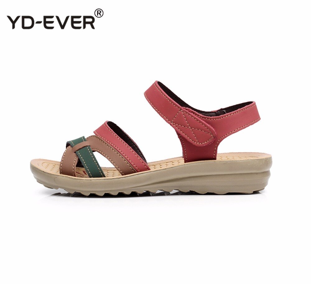 Latschen Damen Sommer Bequem Free Spirit Damensandalen 'Earth Comfort' – Aus Echtleder, Flach, Mit Stickerei, Größen 36-41 Camper 37