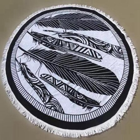 Summer Large Printed Round Beach Towels Tassel Circle Beach Towel Serviette De Plage: 4