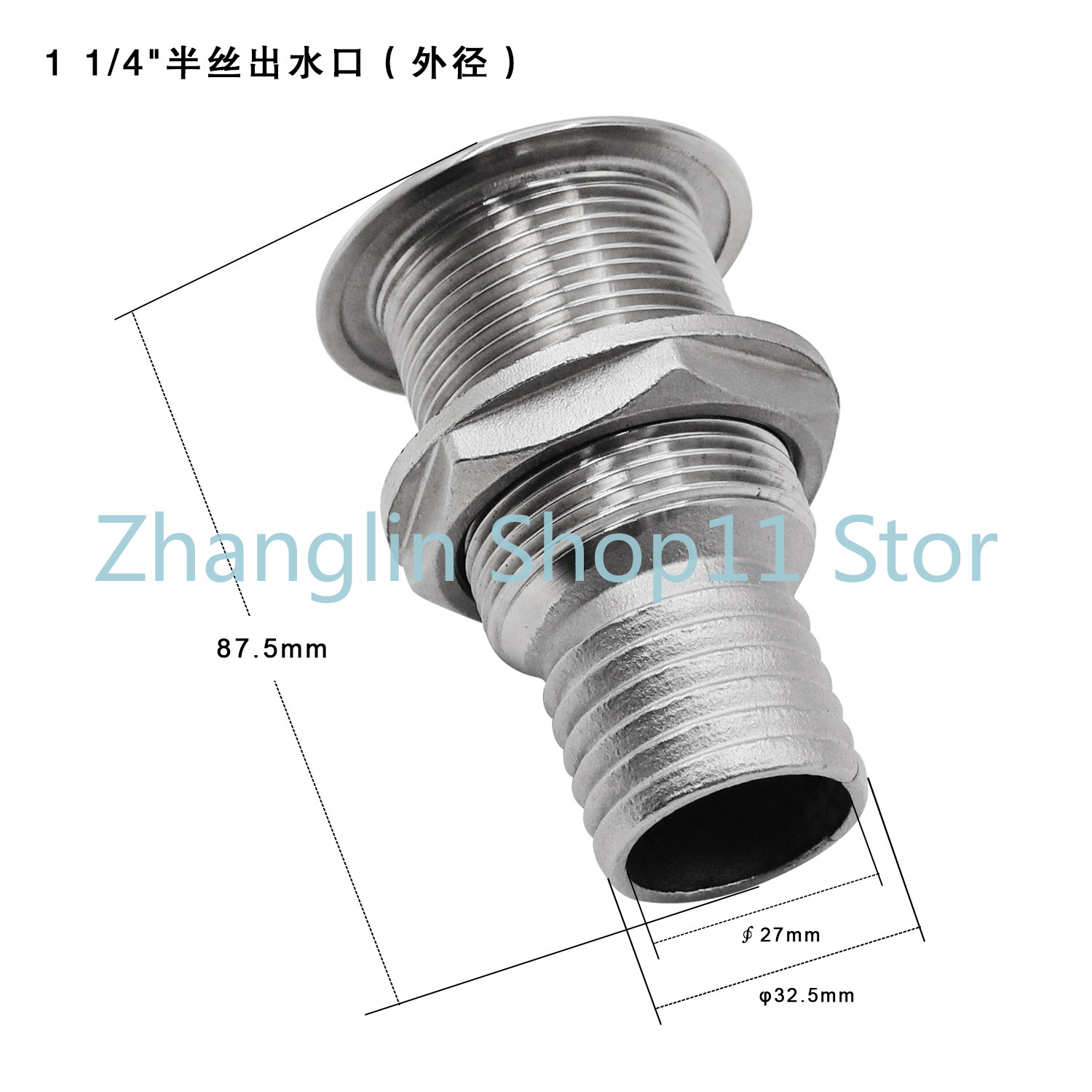 Marine Drain Hull Right Angle Water Outlet Sewage Port Marine 316 Stainless Steel Boat Accessories: Red