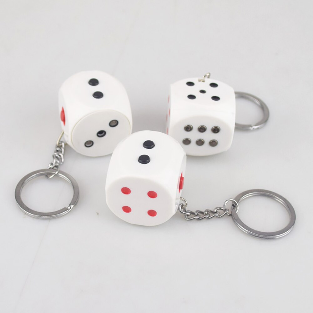 Divertente Scossa Elettrica Innocua Dadi di Halloween Del Partito scherzo Portachiavi trucco di Burla Del Giocattolo