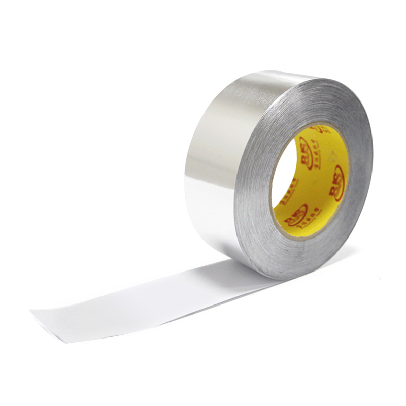 Aluminium plakband, 48 mm x 50 m, zelfklevend aluminium plakband Aluminium plakband, 48 mm x 50 m, zelfklevend aluminium plakband