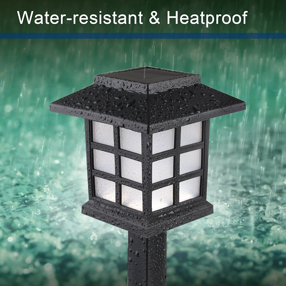 Farol Solar para jardín, 2 uds., lámparas de césped, foco Solar para exteriores, camino, paisaje, Retro, Solar, luz subterránea, pasarela