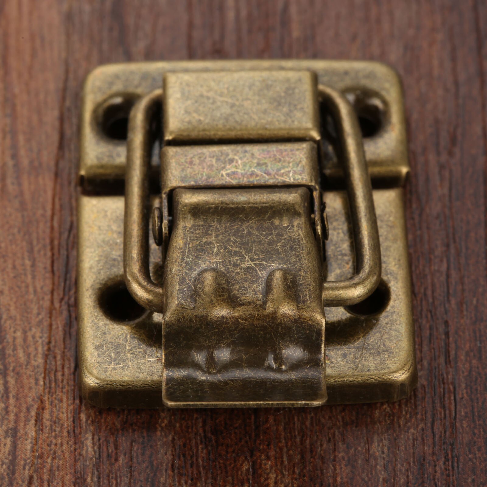 1Pcs 30*36mm Jewelry Wood Box Toggle Latch Hasp Drawer Latches Decorative Suitcases Buckle Clasp Furniture Hardware: Antique Bronze