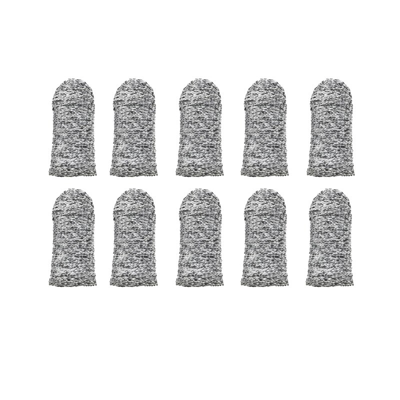 10/30Pcs Anti-Cut Finger Cover Finger Protector Sleeve Cover Finger Peel Fingertip Gloves Picking Finger Cover Kitchen Tools: Gray  10pcs