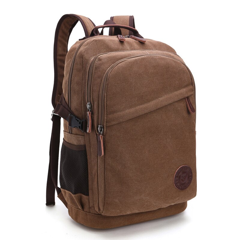 Mochila Vintage de lona para hombre y mujer, bolsa informal para viaje, senderismo, escuela, ordenador portátil