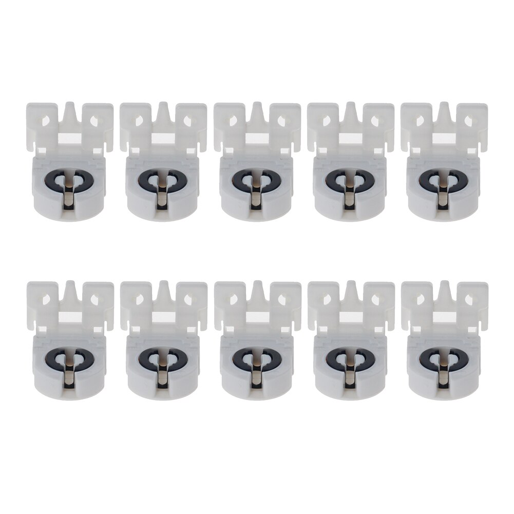 2 ~ 10 Pcs T8 Lamphouder Ac 500V 2A G13-F41F Wit T8 Buis G13 Fluorescerende Licht Led Lamp plastic Houder Socket Verlichting Accessoire