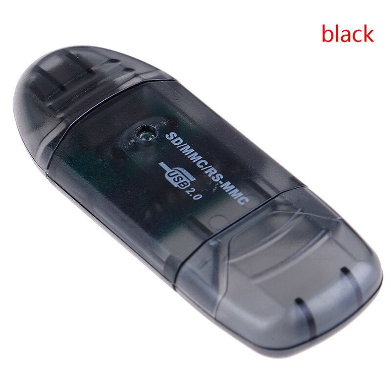 Lettore di Schede di Memoria - Adattatore USB 2.0 - Micro SD Esterno - Mini T-Flash Alta Velocità: Nero