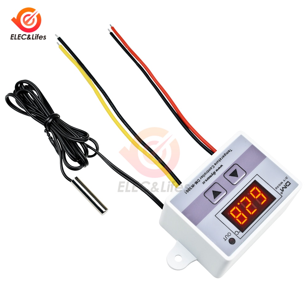 DM-W3001 AC 110V 220V Digital Thermostat für kühlschrank kühlung Temperatur Regler Sensor Schalter heizung für inkubator
