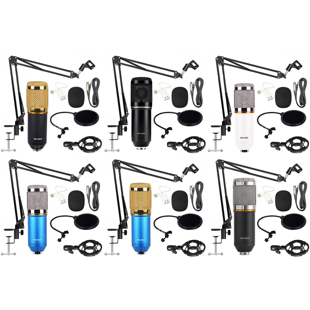 Microfone BM 800 Studio Microphone Microfone BM800 Condenser Sound Recording Microphone For computer Live recording