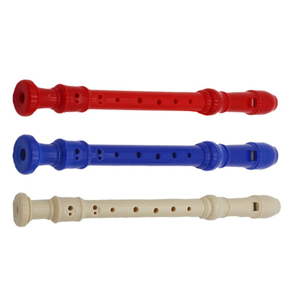 Grabador Soprano de clarinete de plástico de 8 agujeros para niños principiantes, instrumento Musical con flautas