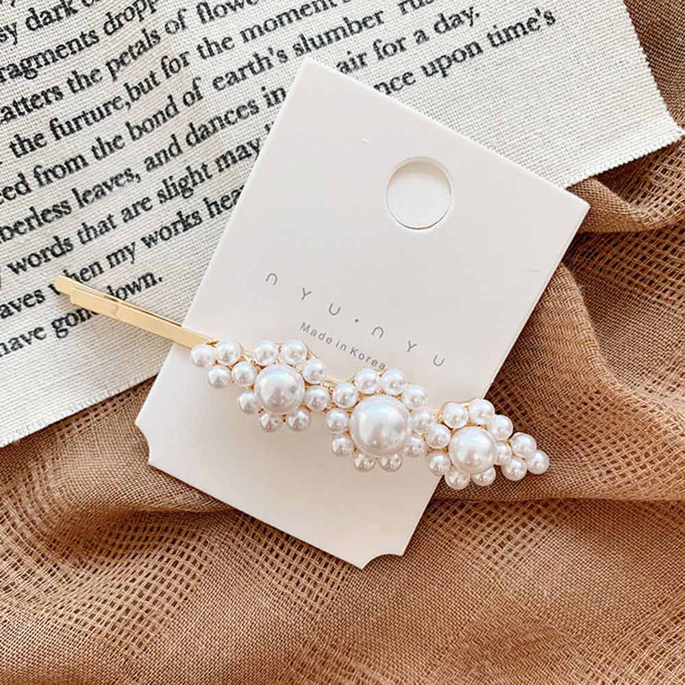 1/2PC Perle Metall Haarspangen Frauen Haar Clip Haarnadel Mädchen Haarnadeln Haarspange Hairgrip Bobby Stift Haar Zubehör neue: 6