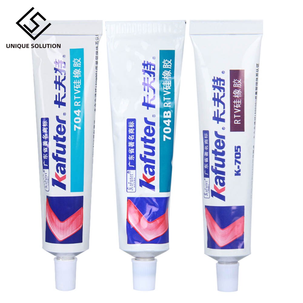 45G Voor Kafuter Siliconen Industriële Lijm K-704 705 704B Rtv Siliconen Rubber Wit Zwart Transparante Lijm