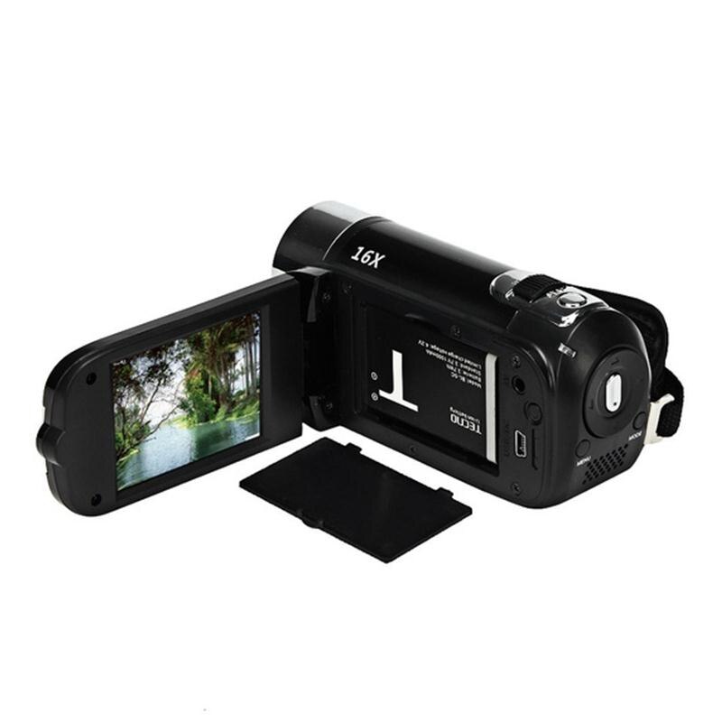 2.4 tommer tft skærm 16x digital zoom dv videokamera  hd 1080p håndholdt digitalt kamera cmos sensor op  to 32 gb sd