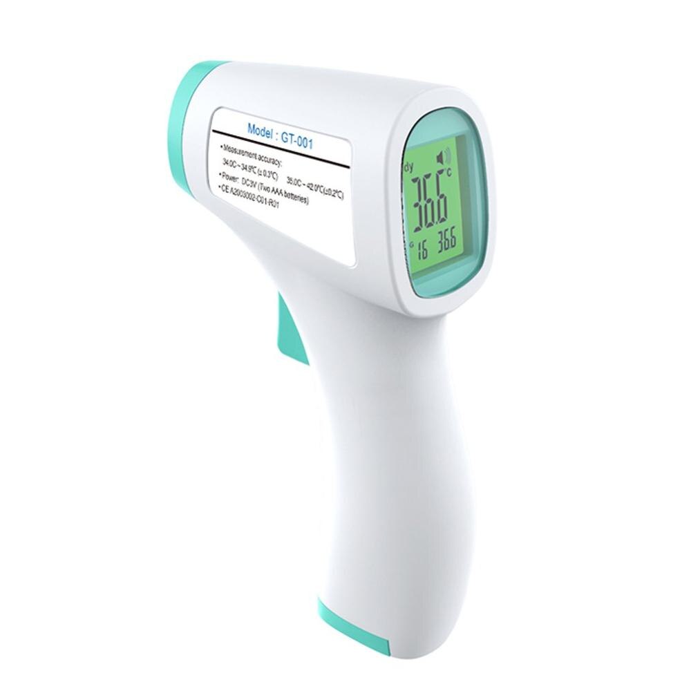 Feber kropstermometer pande berøringsfrit infrarødt termometer med lcd-display digitale termometre til voksne og babyer