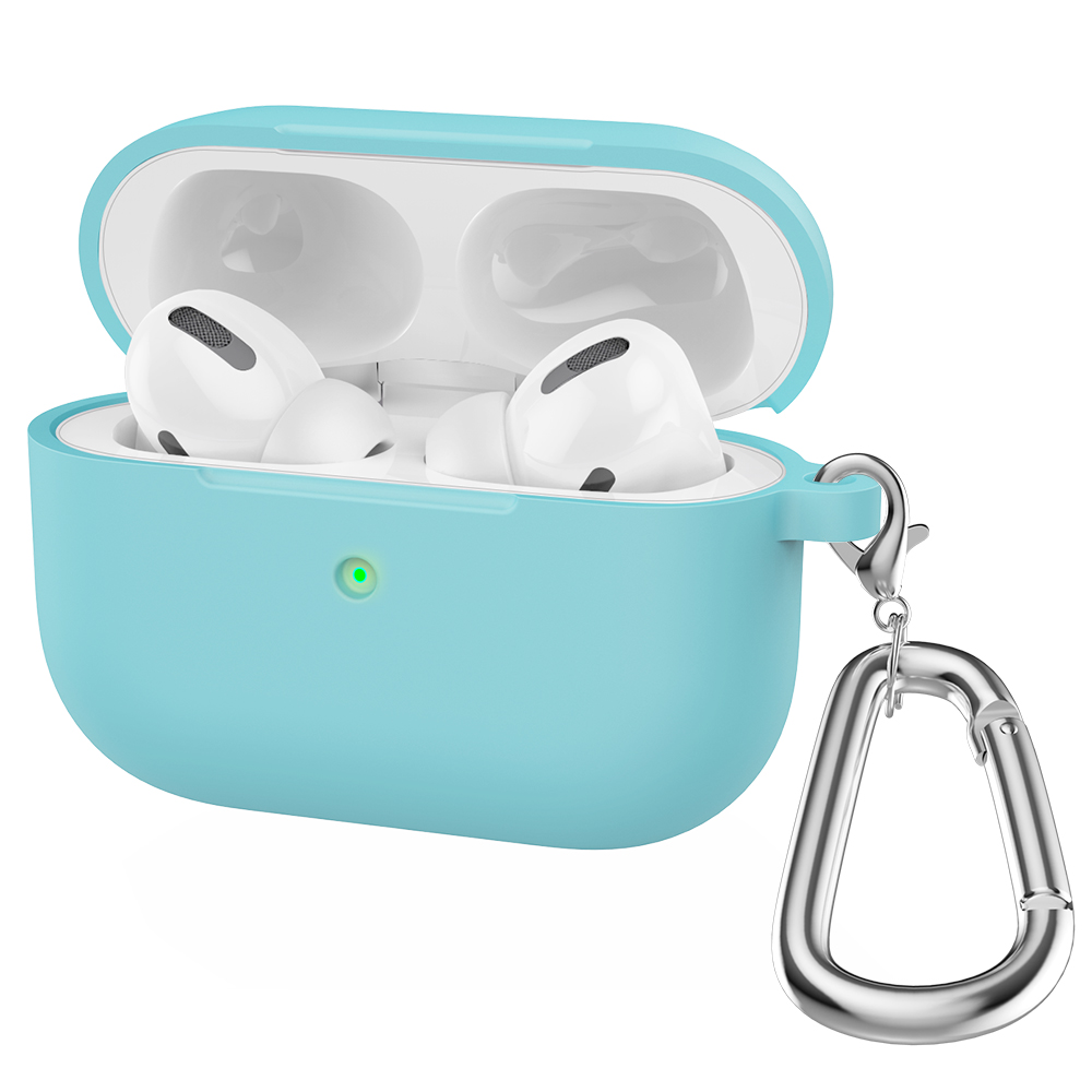 Funda de silicona para Airpods Pro, funda inalámbrica Bluetooth para Apple Airpods pro, funda para auriculares para Air Pods Pro 1st Fundas: Caqui