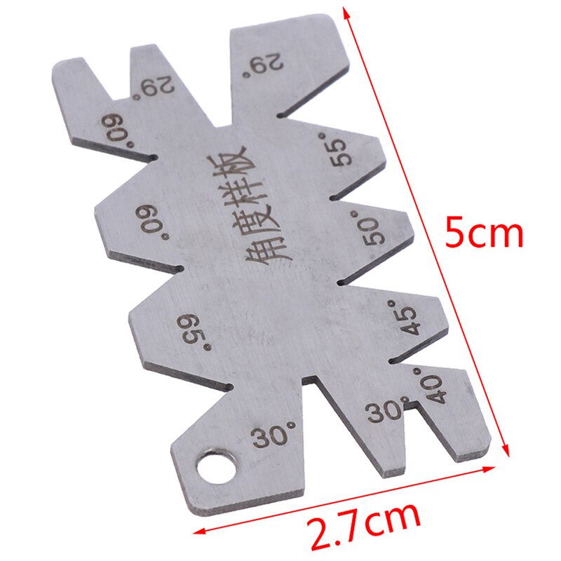 1PC Stainless Steel Machining Threads Cutting Angle Arc Model Angles Measure Tool Screw Cutting Gauge