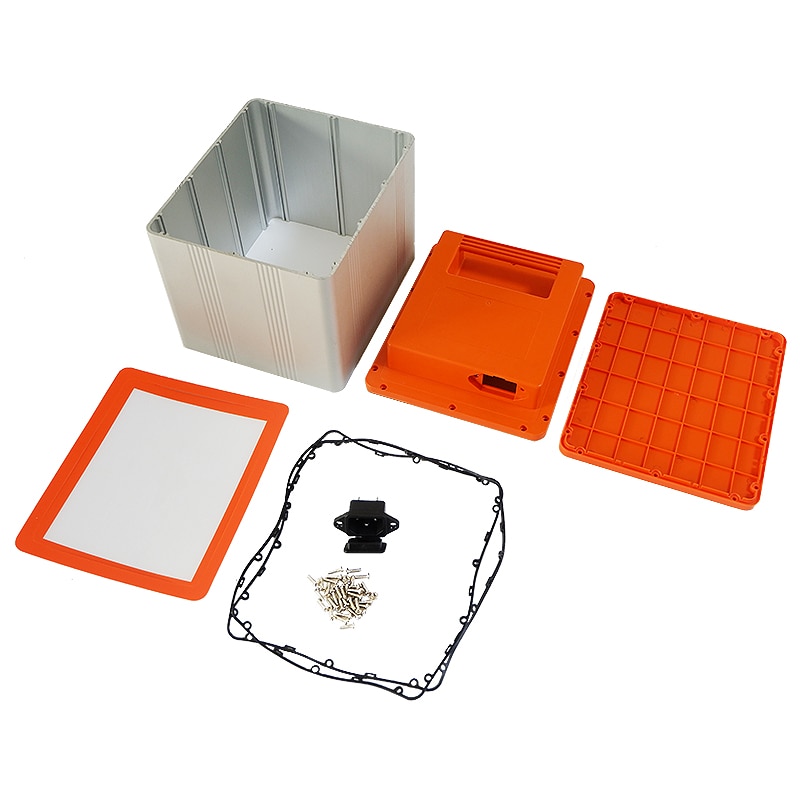 lithium battery case 18650 battery aluminum box with ABS plastic lid for li-ion battery assembly