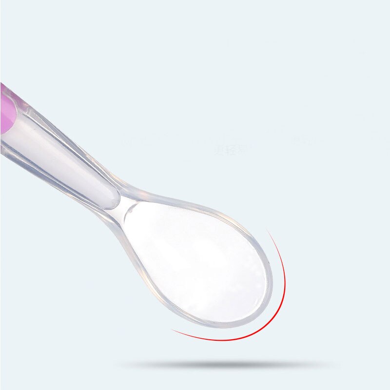 Produits pour enfants, cuillère en Silicone couleur bonbon pour -né, formation d&#39;alimentation pour bébé, cuillère douce pour l&#39;alimentation, vaisselle de cuisine
