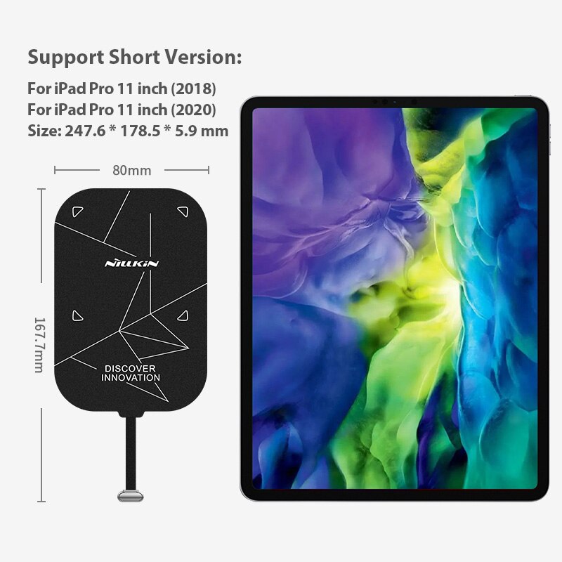 NILLKIN For iPad Pro 11 case Magnetic PU Leather Flip Cover PC back cover smart for iPad Pro 12 9 case with Protector: Wireless Receiver 11
