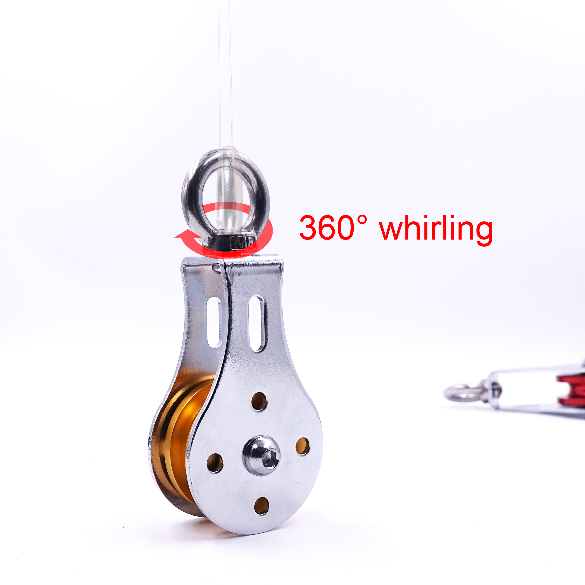 Fitness Bearing Pulley for Home Gym Cable Machine Wire Rope Attachment System Aluminum Wheel Lifting Strength Workout Equipment