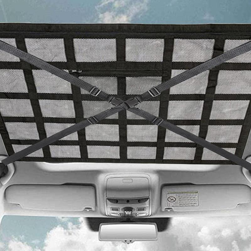 Auto Plafond Net Opbergtas Cargo Opbergnet Voor Auto Ruimtebesparend Kofferbak Opbergvak Organizer Diversen Tas Dak Cargo