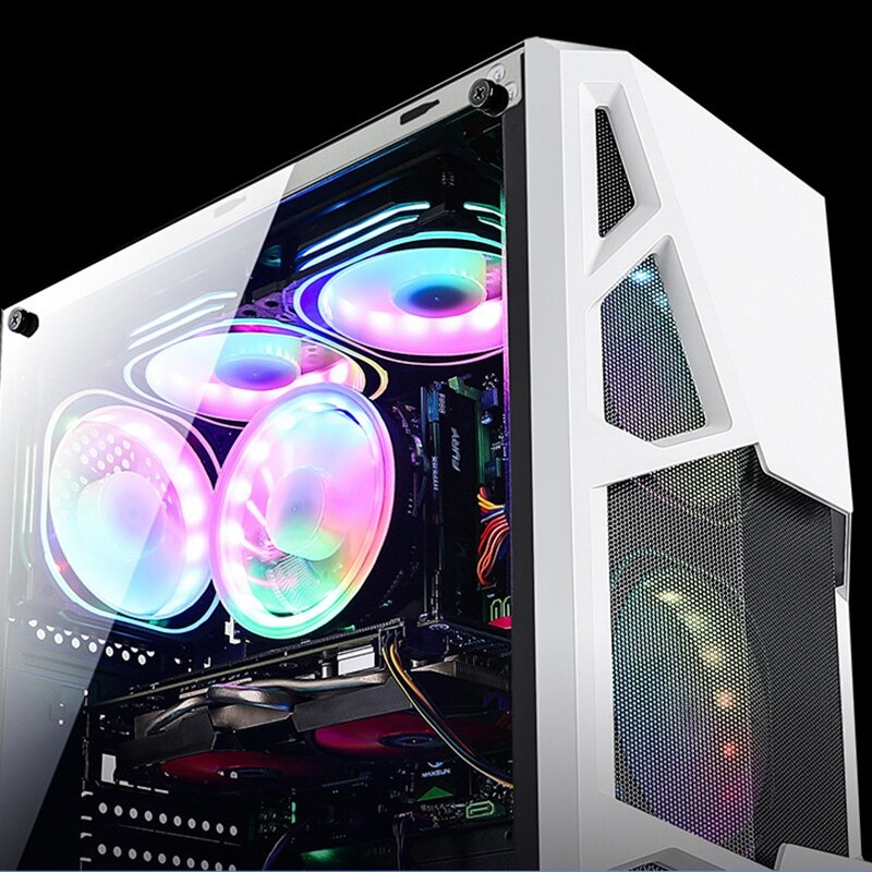 COOLMOON 120mm RGB Computer Case PC Cooling Fan Quiet Fan Blade with IR Remote Computer Cooler RGB CPU Case Fan