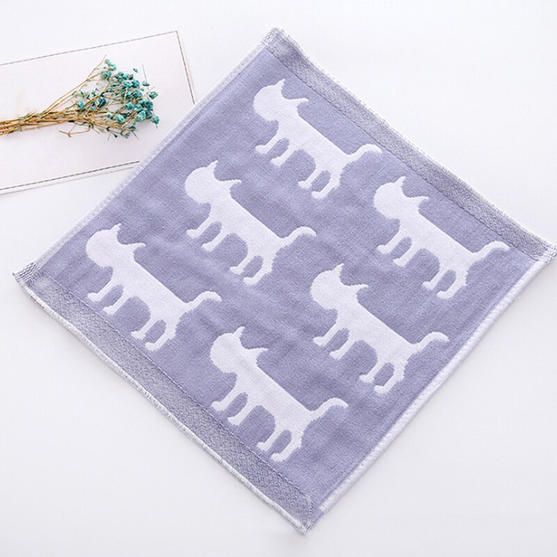 Antibakteriell icke-tvinnad badhandduk musik tecknad kattmönster badrumstillbehör 1pc baby ansiktshandduk