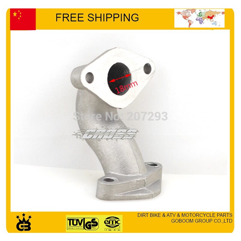 dirt bike spare parts Intake pipe Manifold connecting inlet Pipe 50cc70cc 125cc 200cc 250cc Engine Atv Quad Go Kart Dirt Bike