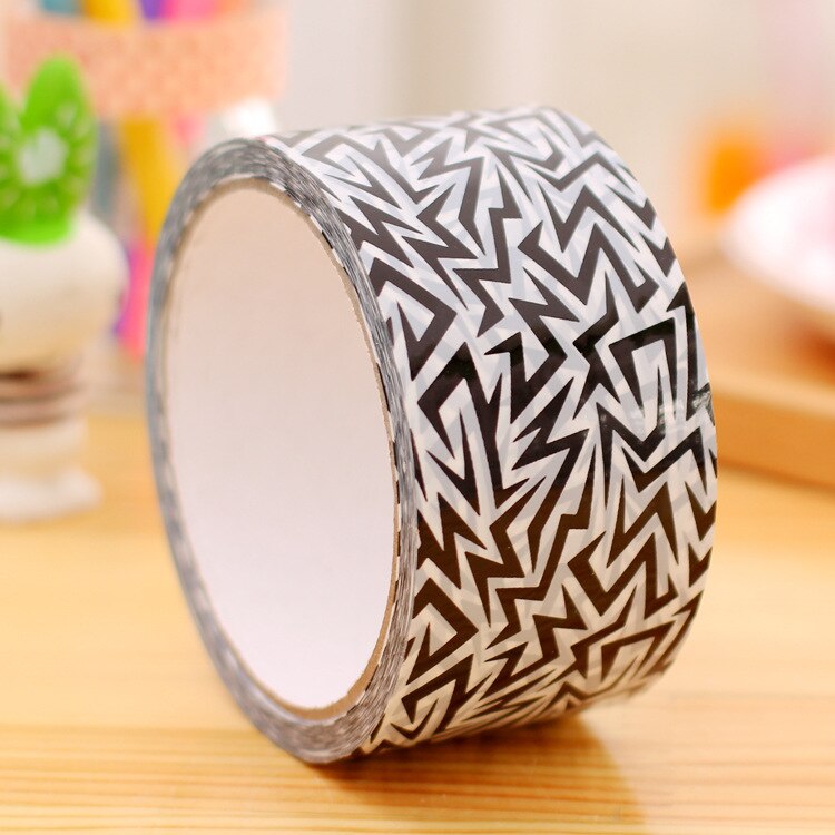 DIY handmade decorative tape Black and white element tape large roll length, notebook, photo album home lace decoration: F
