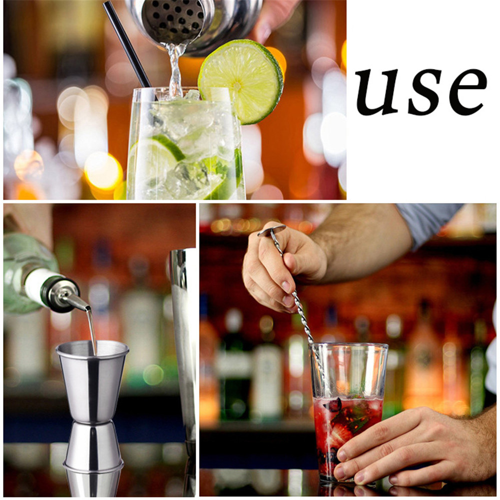 # 11 Inch Stainless Steel Mixing Spoon Spiral Pattern Bar Cocktail Drink Shaker Sticks Bar Accessories Home Bars Bartender Tool