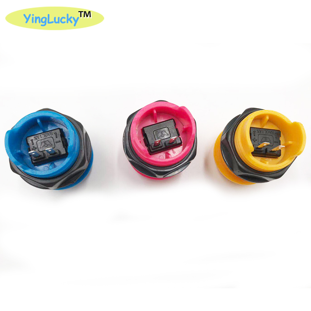 50pcs Arcade Buttons - 28mm Chrome Nut - Player Start Buttons - Game Accessories