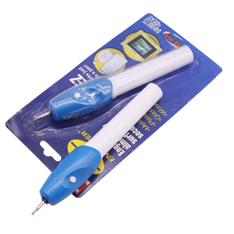 Pluma de grabado eléctrica, herramienta de bricolaje de embalaje de tarjeta de succión, bolígrafo de grabado eléctrico de 11W, 1 unidad: Default Title