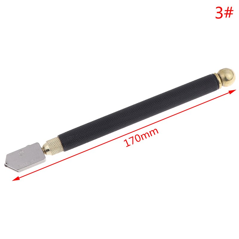 170Mm Diamond Glass Cutter 6-12Mm Professionele Draagbare Wiel Blade Diy Tegel Spiegel Craft Cutting handgereedschap: Black