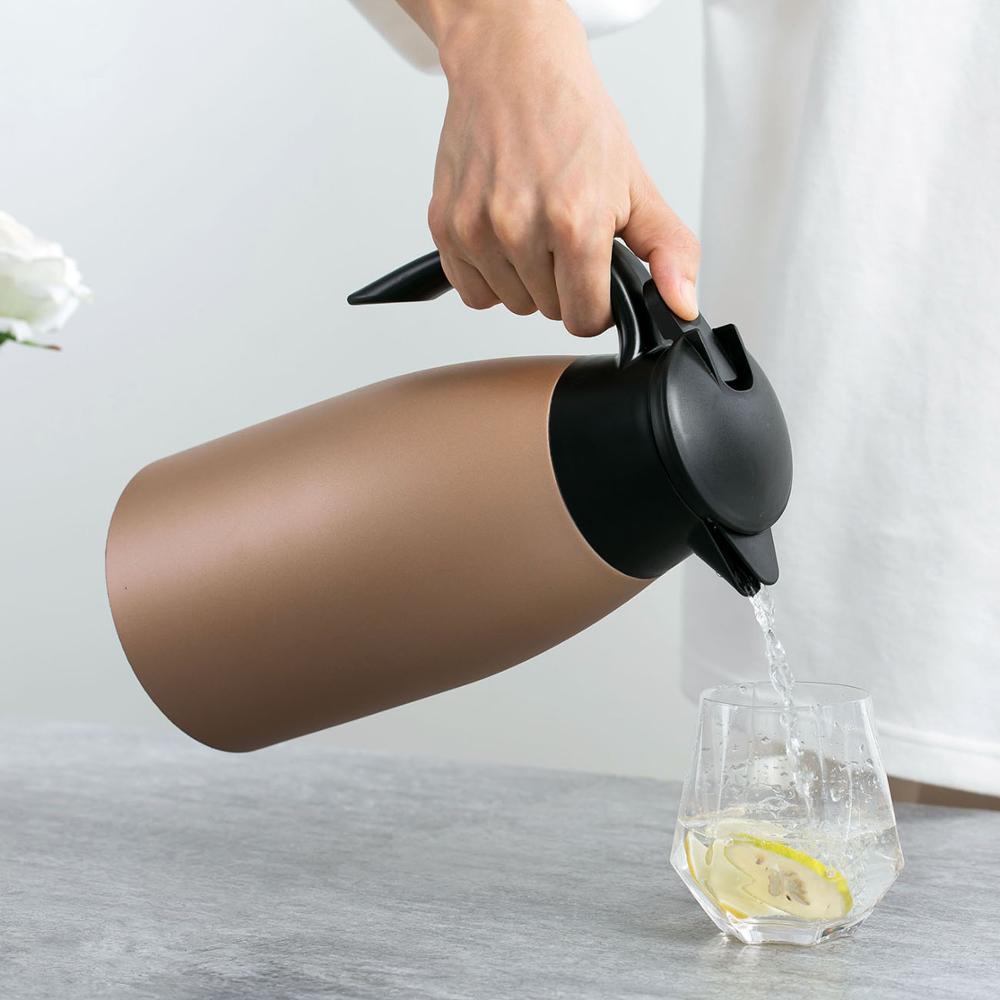 304 Stainless Steel 2L Thermal Flask Vacuum Insulated Water Pot Coffee Tea Milk Jug Thermal Pitcher for Home And Office