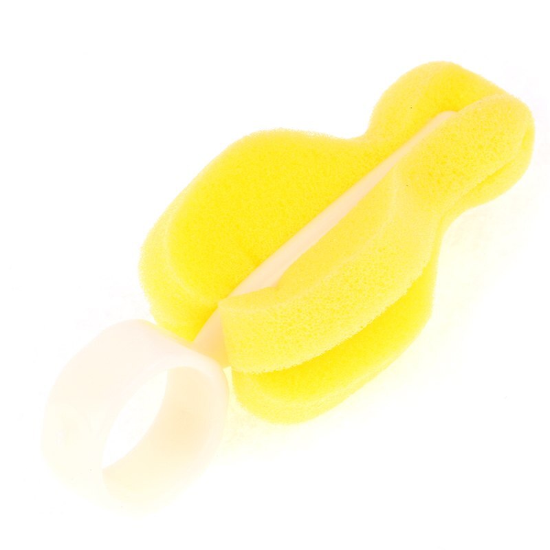 Newborn Baby Bottle Clean Brush Sponge Cleaner Brush With Pacifier Plastic Sponge Spout Tube Milk Water 2Pcs/Set