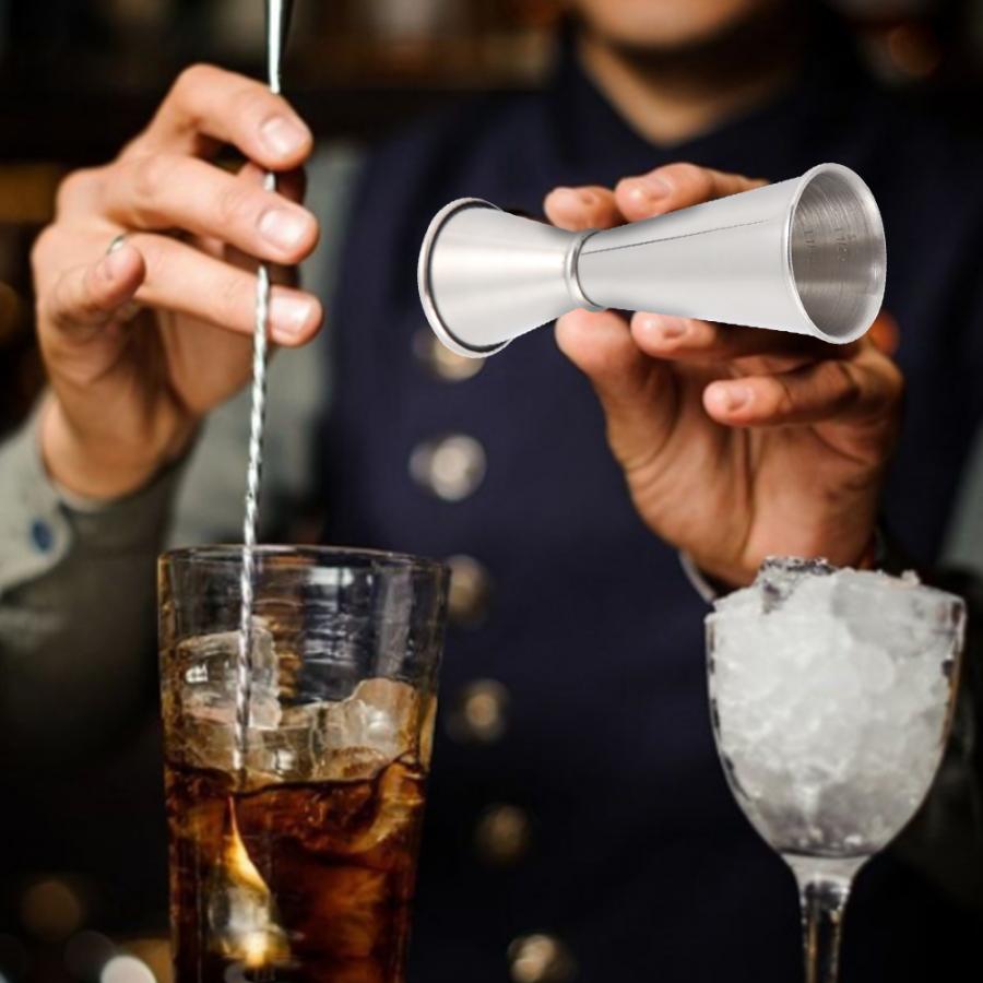 60ml Dubbelzijdig Cocktail Liquor Bar Maatbekers Rvs Bar Jigger Barman Drink Mixer Drank Maatbeker