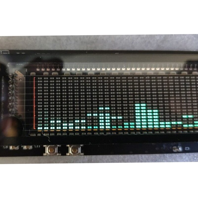 Dc 12V-24V Vfd Clock Music Spectrum Display Analyzer Car Power Amplifier o Level Indicator Rhythm Analyzer Vu Meter