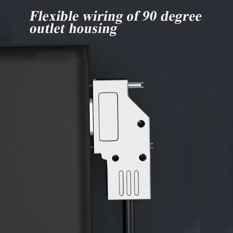 VGA Soldering Connector 3 Rows 15Pin Head Joint 90 Degree Shell Display Plugs Industrial Grade HDB15 Male Female Connectors