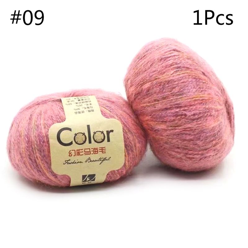 50g Angola Amorous Feelings Thin Mohair Wool Yarn Plush Hand Knitting Supplies R7RC: 9