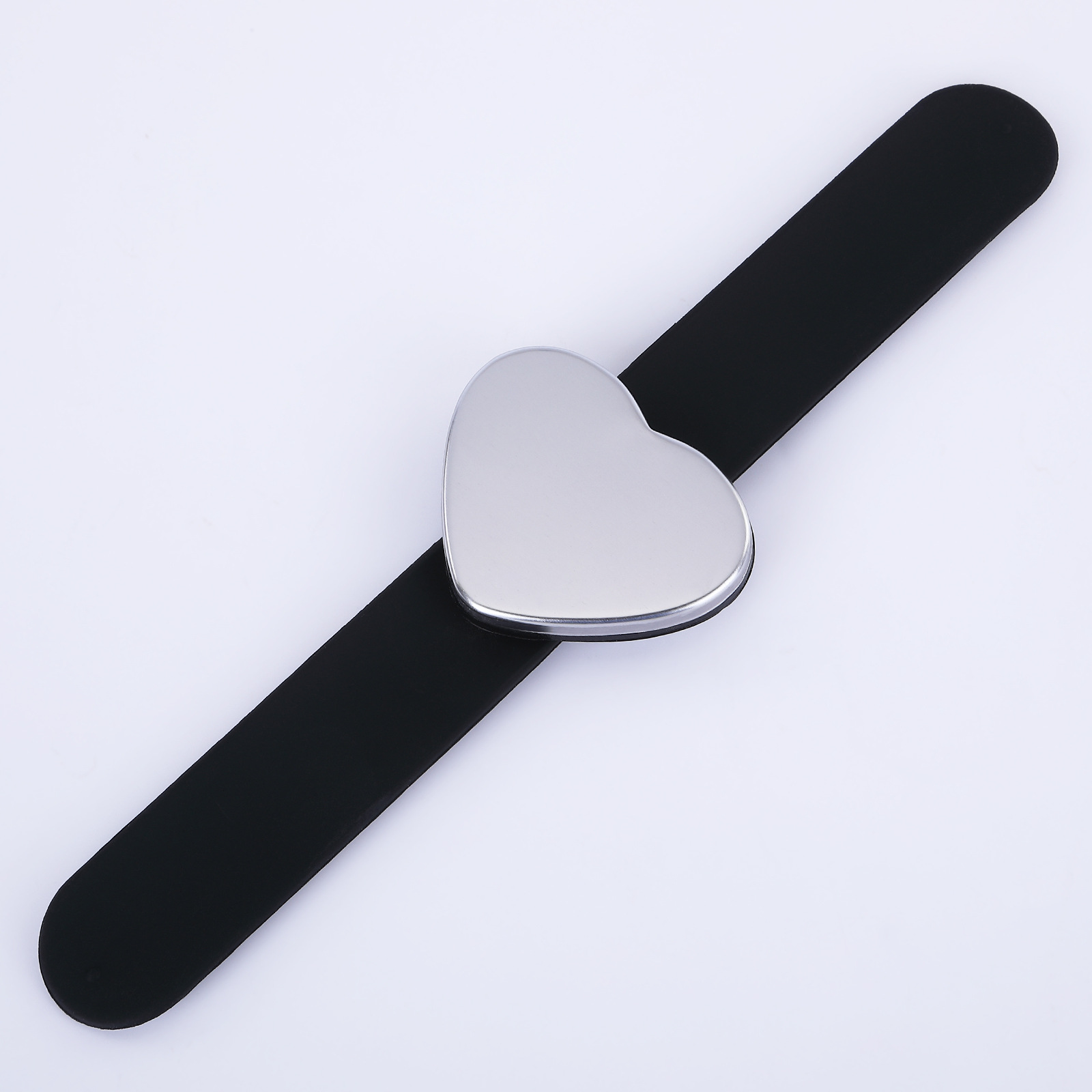 Pinzas magnéticas para el pelo, pulsera de silicona ajustable, horquillas, correa de soporte para accesorios de peinado: Negro