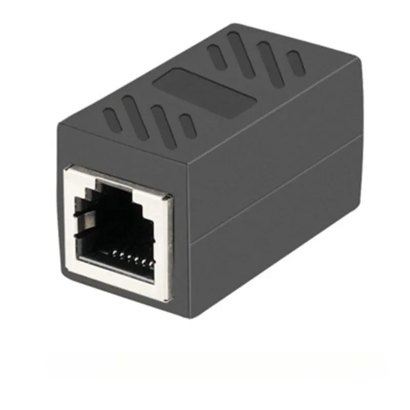 Nettverk  rj45 kabel havn nettverkskabel splitter forlenger plugg adapter kontakt  (8 kjerner) delt i til splitter: Blå