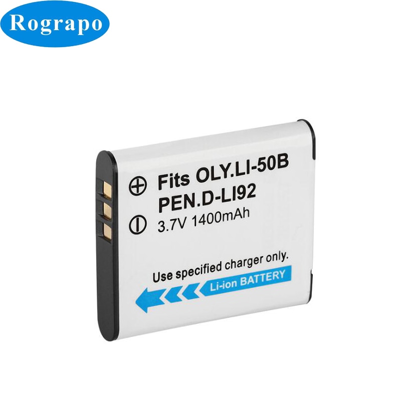 Li-50B Camera Battery For Olympus MJU Stylus 1010 1020 1030SW SH2 SH25 SP720UZ SP-810UZ SZ10 SZ11 Ricoh CX3 CX4 D-LI92 DLI92