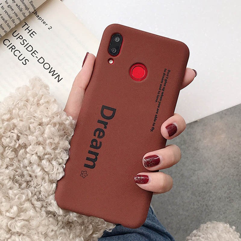 Funda de letra mate para Meizu 16 16x16 th plus m6s mx mx6 mx5 e3 e2 m3e m6 m5 m3 note m5s marrón retro palabra cubierta trasera capa: for meizu 16x
