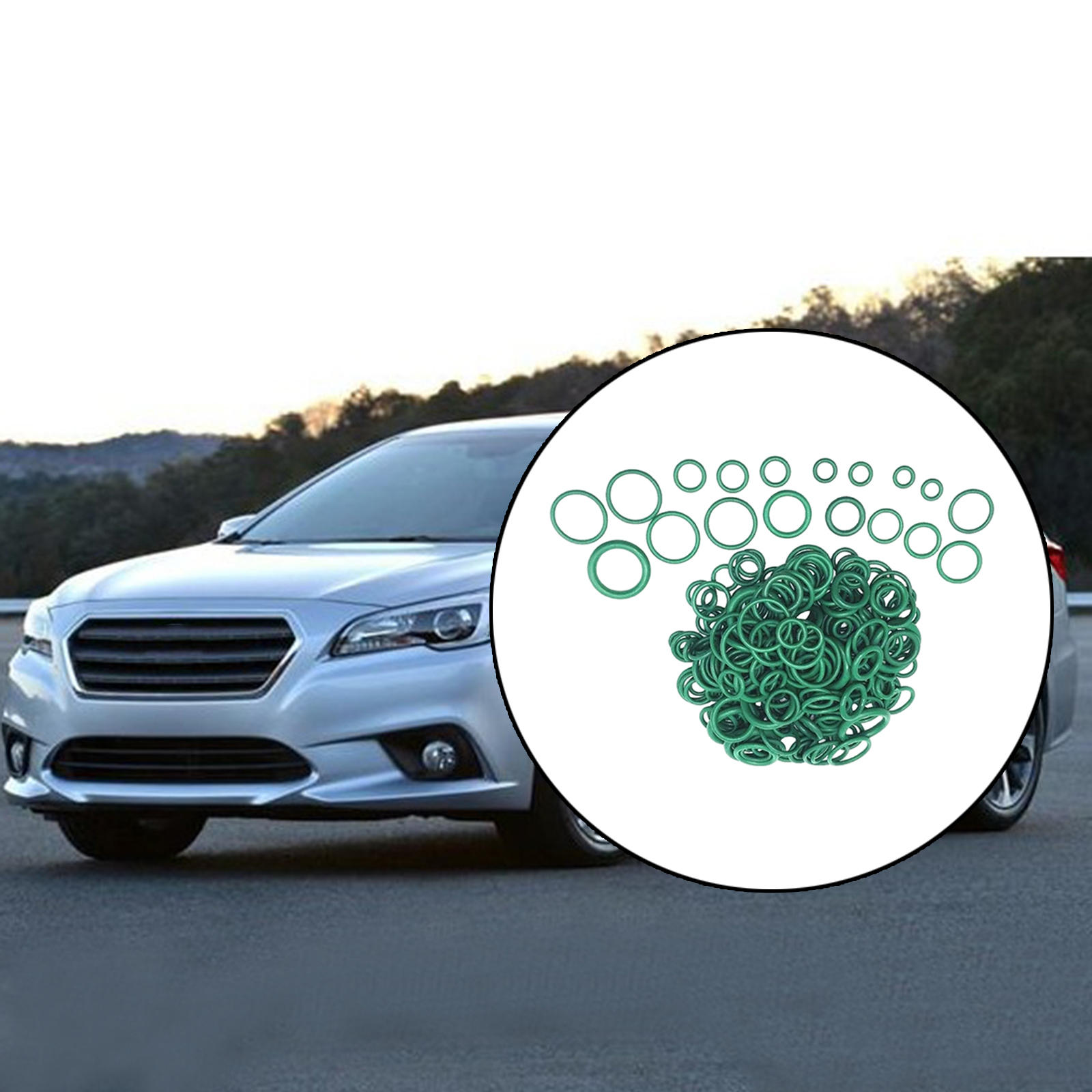 270 Pieces Rubber O-Ring Assortment Kit 8 Different Sizes for Vehicle Repair, with Transparent Plastic Box