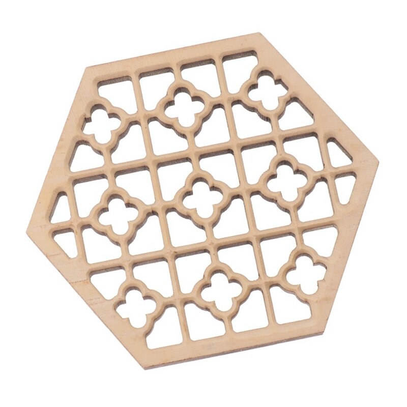 Wooden Hexagonal Embossed Erhu Sound Window Erhu Accessory